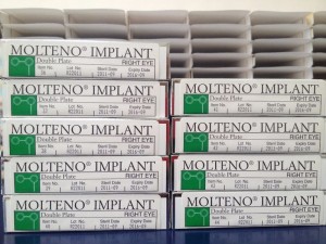 Molteno® Double Plate Implant boxes, right eye (R2)