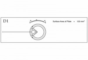 Molteno® Pressure Ridge Single Plate Implant diagram